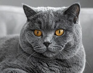 Shorthair Fur Texture Closeup Cat