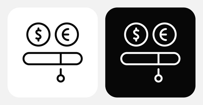 Churn Risk Dual Monochrome Icon Set
