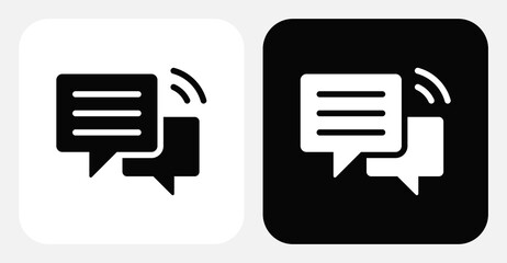 Chat Dual Monochrome Icon Set