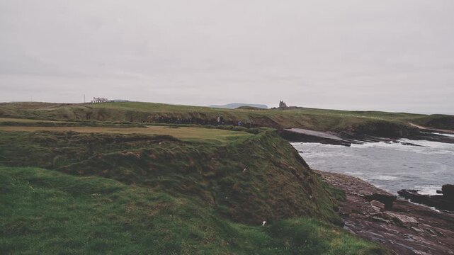 4k Shot in Ireland of Castle Classiebawn in Mullaghmore
