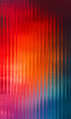 Vibrant Red Orange Blue Glass Stripes – Modern Gradient Wave Texture Background Illustration