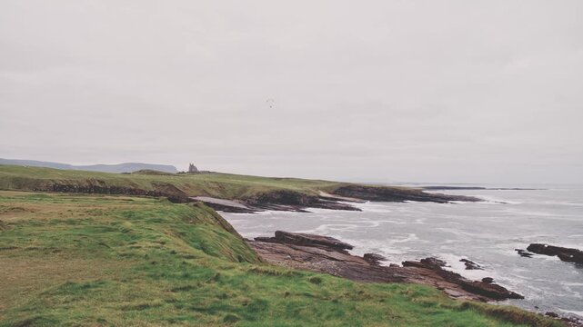 4k Shot in Ireland of Castle Classiebawn in Mullaghmore