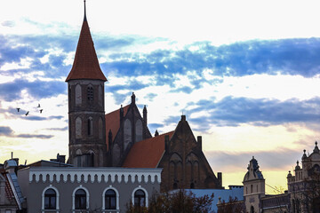Gothic Brick Church and Historic Buildings Landscape