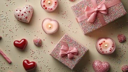 Video A beautifully decorated table featuring various types of candles in a warm and inviting setting