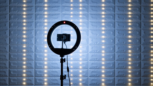 Creating content with a smartphone studio setup photography modern environment close-up view digital creation tips