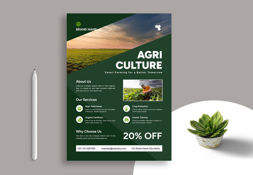 Agriculture Flyer Layout