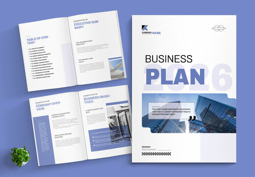 Executive Business Plan 2026 Template Layout