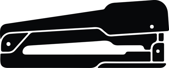 Illustration black stapler office supply stationery equipment silhouette vector