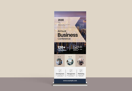 Roll Up Banner Design Template Layout