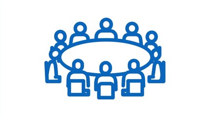 A diverse group of people collaborating and cooperating as a team engaged in discussion planning and problem solving to achieve a common goal