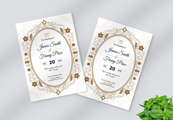 Wedding Invitation Card Layout