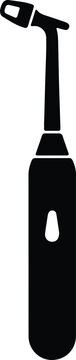 Illustration Dental curing light equipment tool silhouette vector