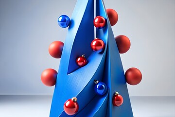 red and blue spheres