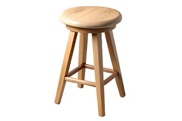 wooden chair isolated on white