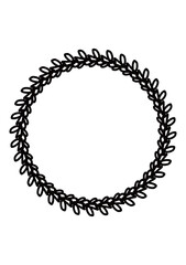 vector illustration of a circle frame