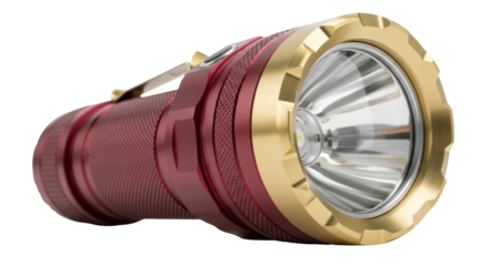 Isolated Heavy Duty Flashlight with LED Bulb and Pocket Clip for Outdoor Adventure Ready Use