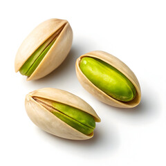 pistachio nut isolated on white background