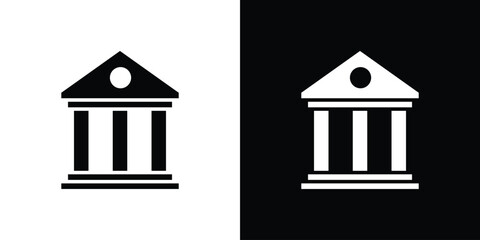 Bank icon, logo, app, template. EPS10