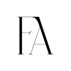 Naklejka premium Modern Decorative Monogram