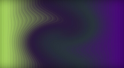 Abstract Swirling Gradient of Lime Green and Deep Purple with Ribbed Texture image photo