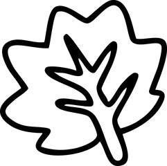 Line drawing, falling leaves, autumn, cute elements, cute illustrations