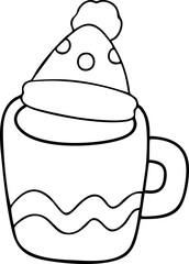 Line drawing, fast food, vegetables and fruits, cute elements, cute illustrations