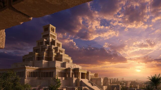 Famous Babylon tower