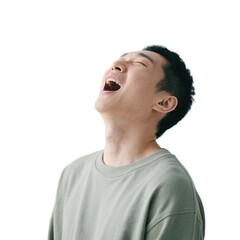 Obraz premium Tired, bored, tired, sleepy, yawning, tired people