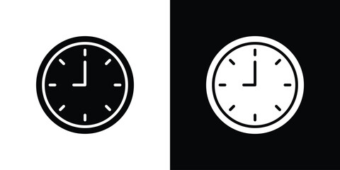 Clock icon, logo, app, template. EPS10