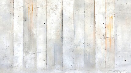 A close-up view of a textured concrete wall featuring vertical lines and subtle rust stains, creating a neutral and industrial background.