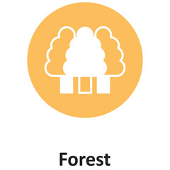 Forest Vector icon which can easily modify or edit