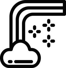 Spring Rainbow Over Clouds