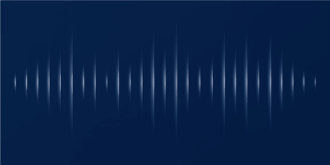 Digital sound wave frequency graph in a blue abstract technology design background