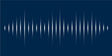 Abstract blue background with digital sound wave line graph frequency illustration