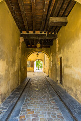 Obraz premium Dans les rues de Moulins sur Allier en France