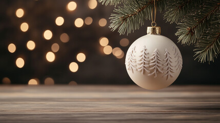 Holiday Gift Idea: White Christmas Ornament