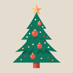 Obraz premium christmas tree vector