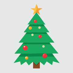 Fototapeta premium christmas-tree-vector.