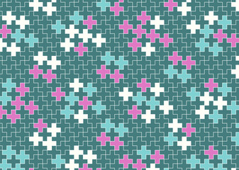 幾何学的なタイル模様 背景