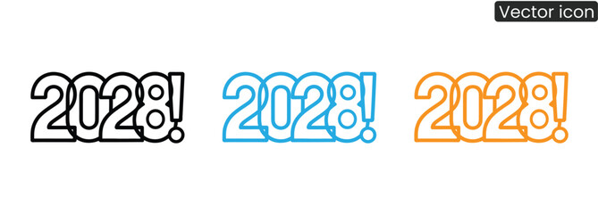 Celebrate the upcoming year with these 2028 graphics! Perfect for holiday promotions, social media posts, and festive designs that bring joy to your audience.