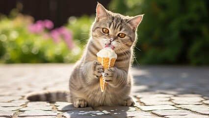 “Curious cat looking outside through a sunny window, warm sunlight glow, peaceful indoor mood, soft shadows, cozy home lifestyle photograph