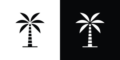 Palm tree icon, logo, app, template. EPS10