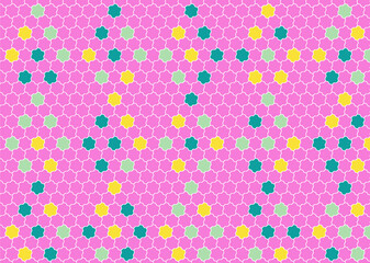 幾何学的なタイル模様 背景