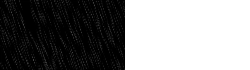 Realistic Rain Effect PNG with Transparent Background