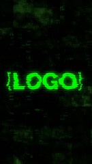 Glitch Logo - Vertical