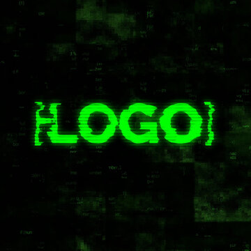 Glitch Logo - Square