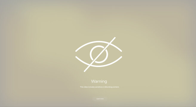 Sensitive Content Warning Screen &ndash; Disturbing, Explicit, Restricted, Caution Notice UI Template