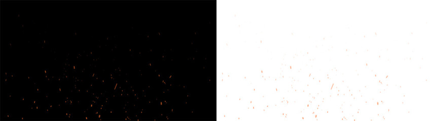 PNG Fire Spark Overlay on Transparent Background