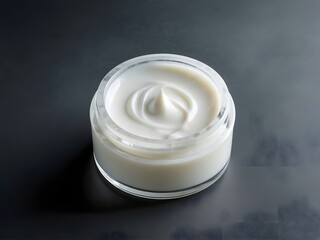 Luxurious face cream in sleek jar, perfect for radiant skin and youthful glow, indulge in beauty and self-care for a confident, refreshed look today