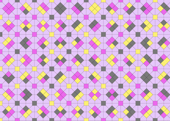 幾何学的なタイル模様 背景